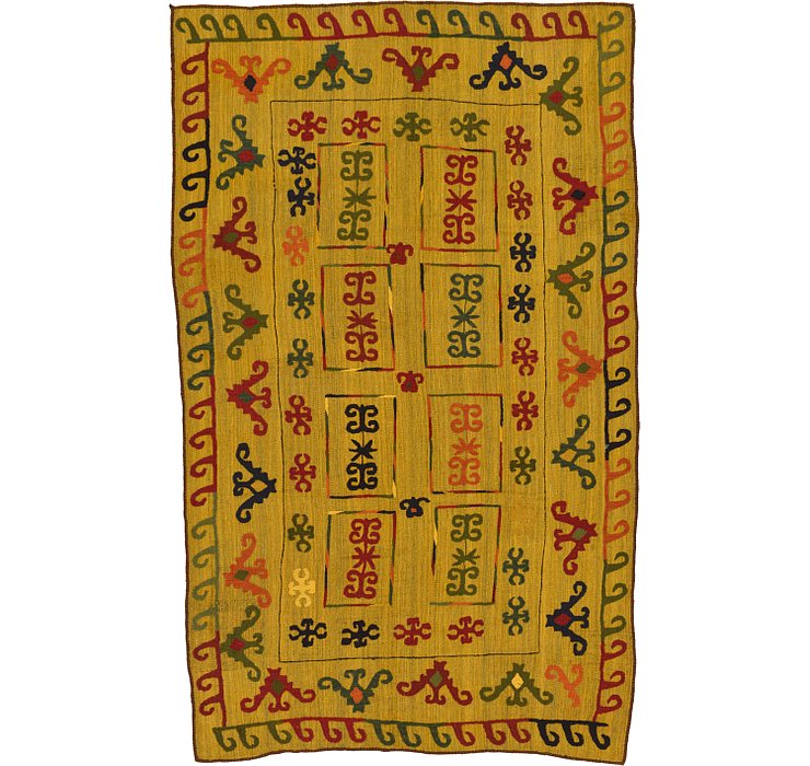 6' x 10' Kilim Suzani Rug