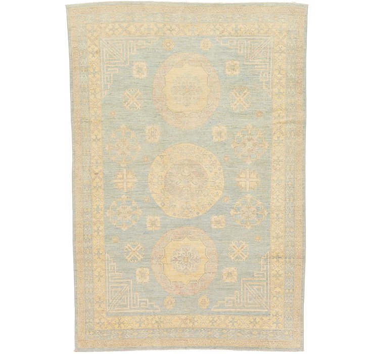 6' 6 x 9' 8 Khotan Ziegler Oriental...