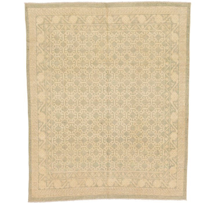 8' x 9' 8 Khotan Ziegler Oriental...