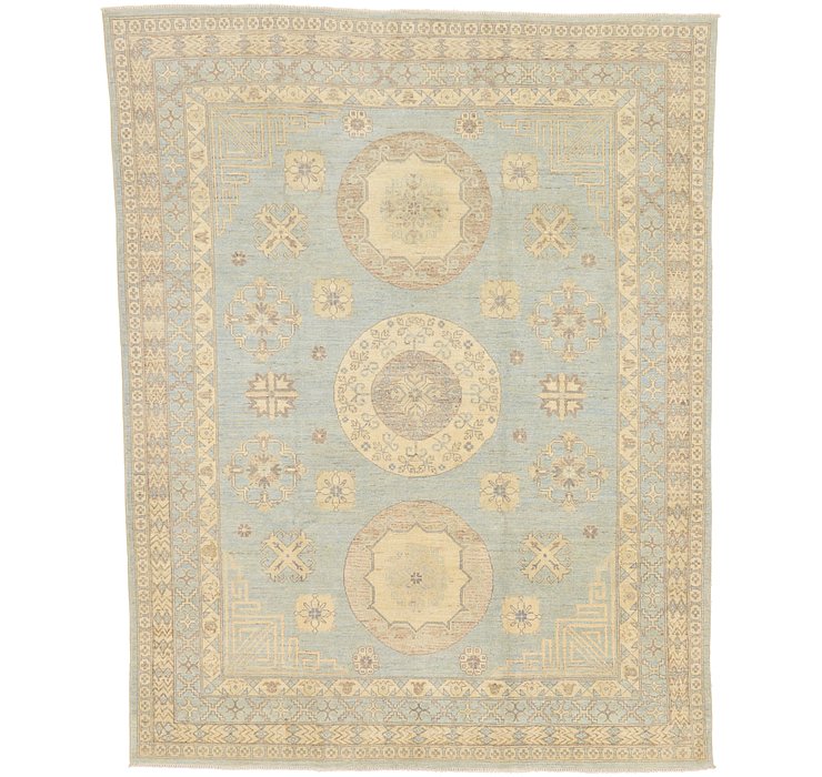 7' 9 x 9' 10 Khotan Ziegler Oriental...