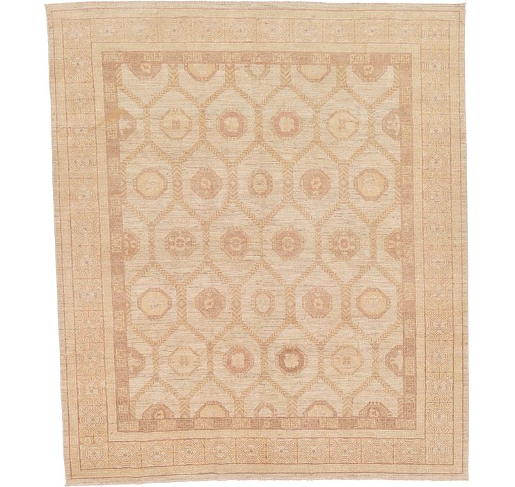 8' x 9' 4 Khotan Ziegler Oriental...