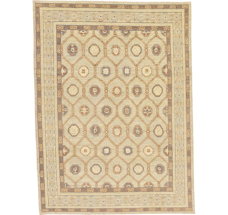 9' 2 x 12' 4 Khotan Ziegler Oriental...