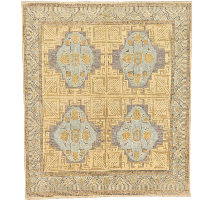 8' 2 x 9' 5 Khotan Ziegler Oriental...