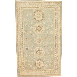 11' 3 x 19' Khotan Ziegler Oriental...