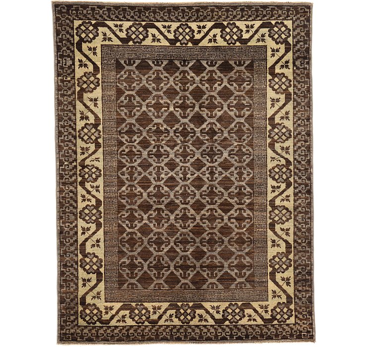 5' x 6' 7 Khotan Ziegler Oriental...