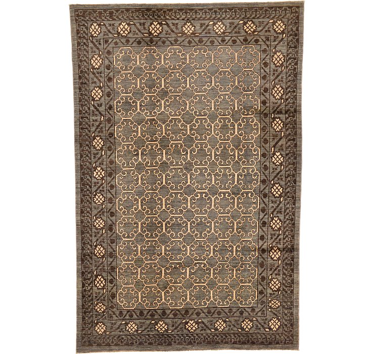 6' 5 x 9' 9 Khotan Ziegler Oriental...