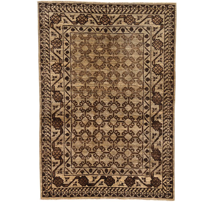 4' 8 x 6' 9 Khotan Ziegler Oriental...