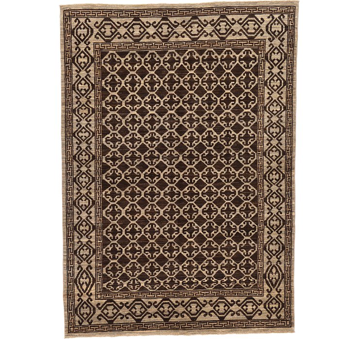 5' 7 x 7' 10 Khotan Ziegler Oriental...