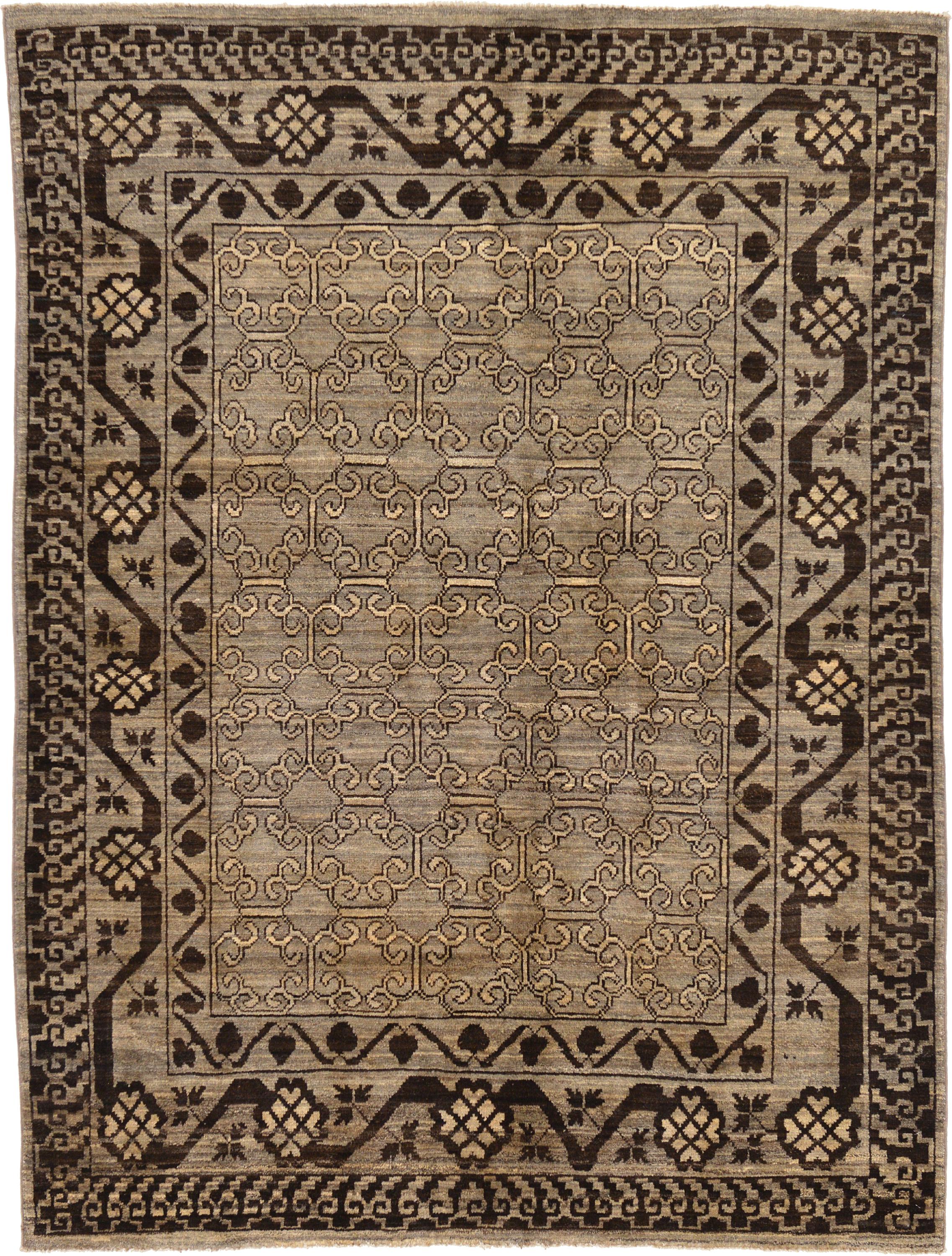Taupe 4' 10 x 6' 6 Khotan Ziegler Oriental Rug eSaleRugs