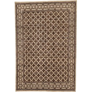 Unique Loom 6' 7 x 9' 8 Khotan Ziegler Oriental...
