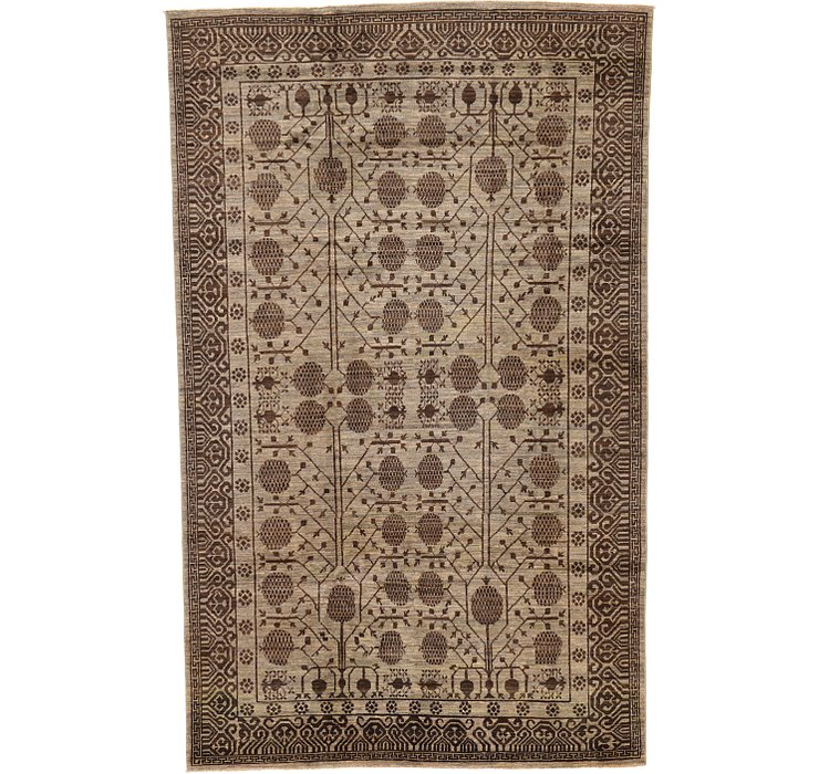 6' x 9' 8 Khotan Ziegler Oriental...