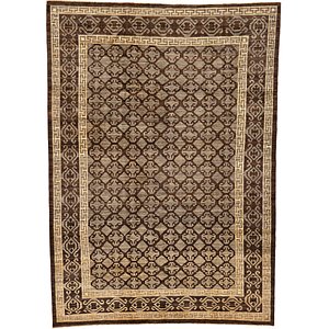 Unique Loom 6' 7 x 9' 3 Khotan Ziegler Oriental...