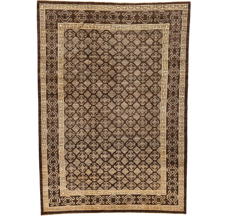 6' 7 x 9' 3 Khotan Ziegler Oriental...