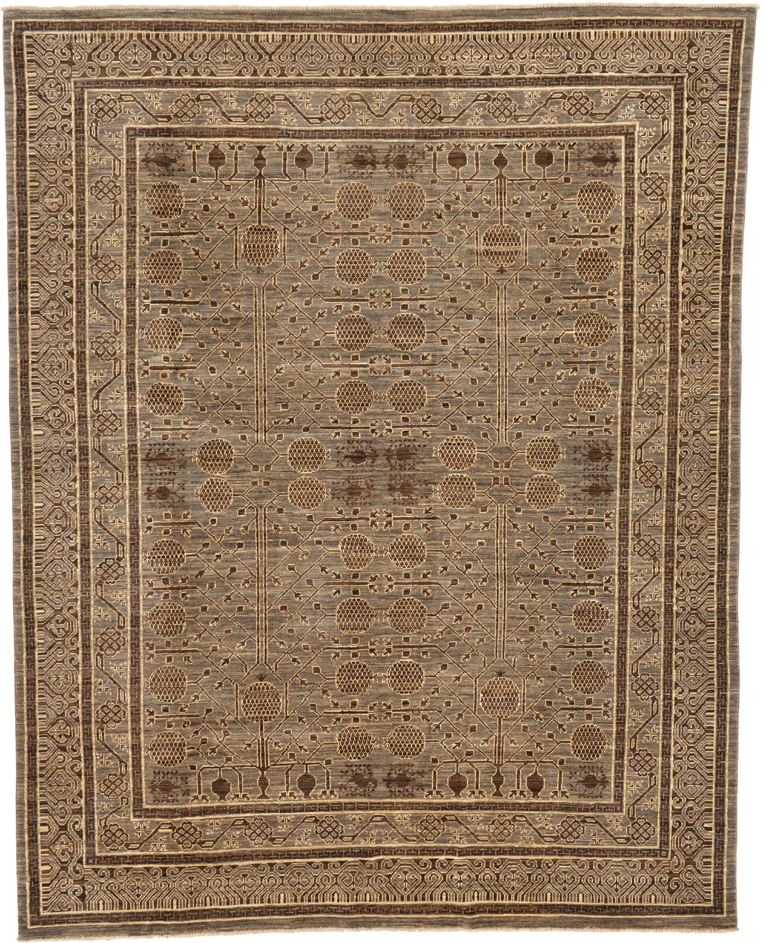 Taupe 8' x 10' Khotan Ziegler Oriental Rug eSaleRugs