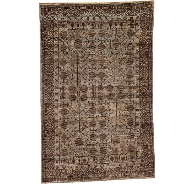 5' 8 x 9' Khotan Ziegler Oriental...