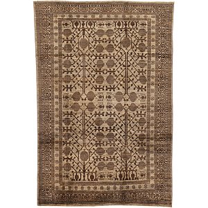 Unique Loom 6' 4 x 9' 6 Khotan Ziegler Oriental...