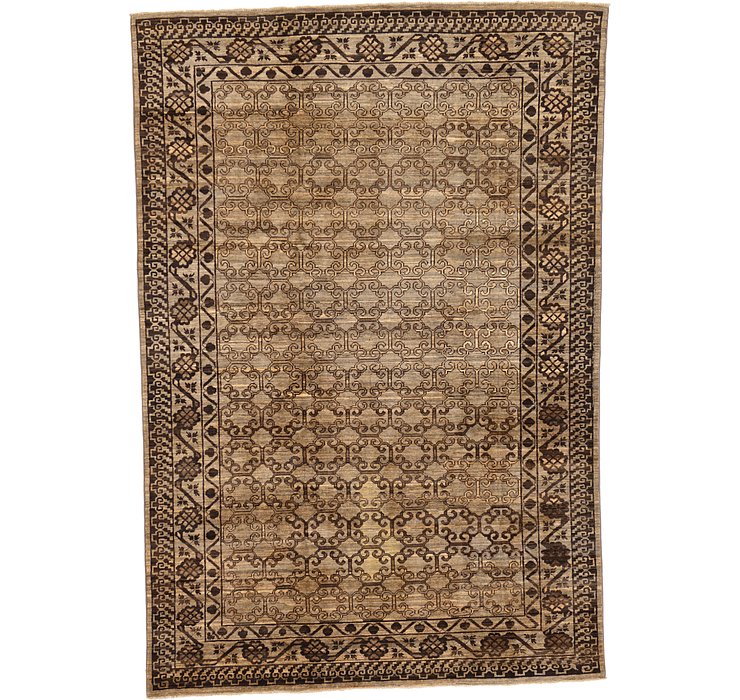 6' 6 x 9' 6 Khotan Ziegler Oriental...
