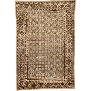 Unique Loom 6' 5 x 9' 7 Khotan Ziegler Oriental...
