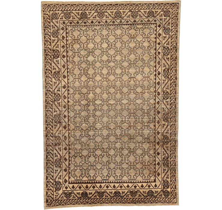 6' 5 x 9' 7 Khotan Ziegler Oriental...