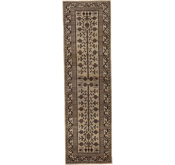3' x 10' Khotan Ziegler Oriental...