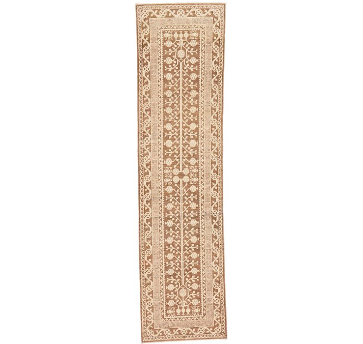 3' 4 x 12' 10 Khotan Ziegler Oriental...