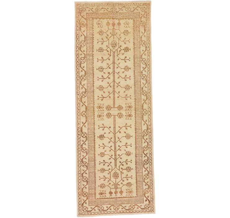 3' 3 x 9' Khotan Ziegler Oriental...