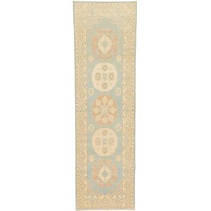 Unique Loom 3' x 9' 7 Khotan Ziegler Oriental...