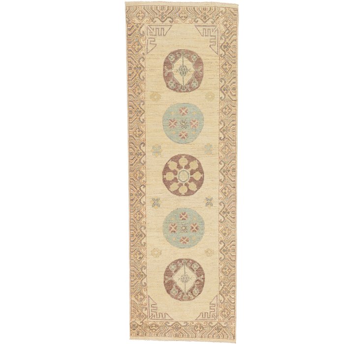 3' 2 x 9' 7 Khotan Ziegler Oriental...
