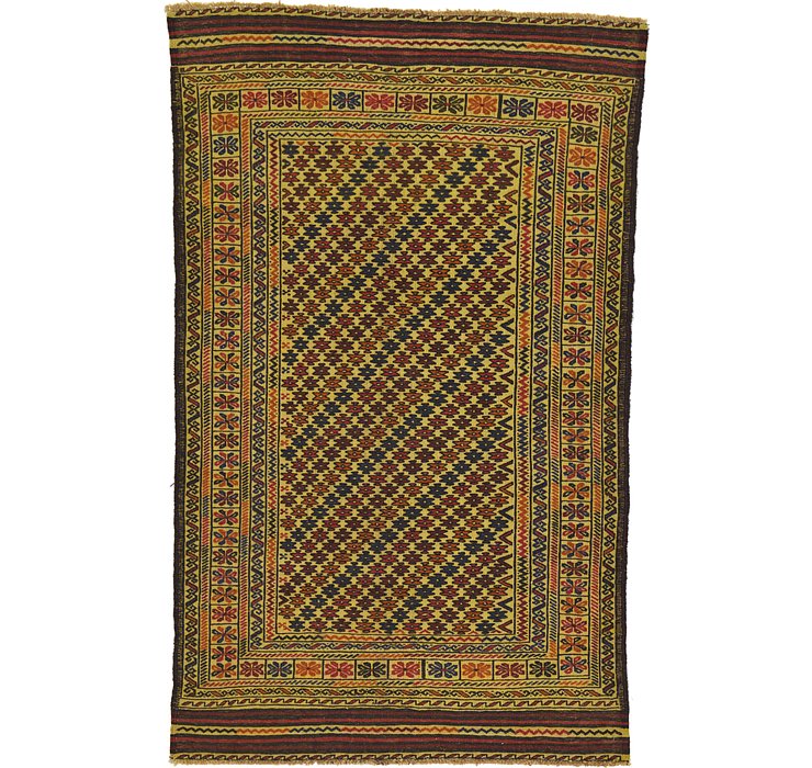 4' x 6' 5 Kilim Afghan Rug