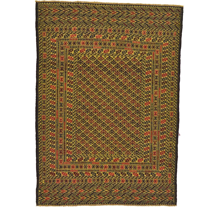 4' 2 x 6' Kilim Afghan Rug