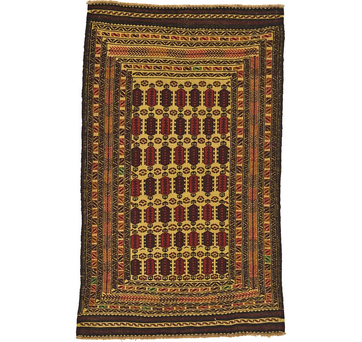 3' 8 x 6' Kilim Afghan Rug