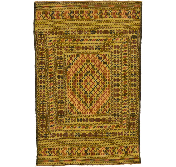 4' 3 x 6' 5 Kilim Afghan Rug