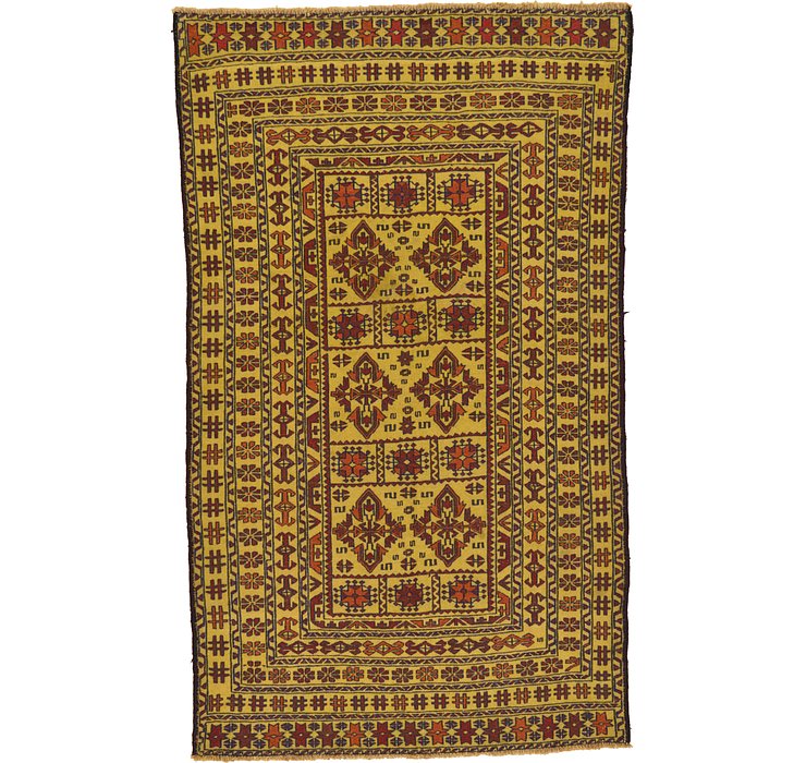 3' 10 x 6' 7 Kilim Afghan Rug