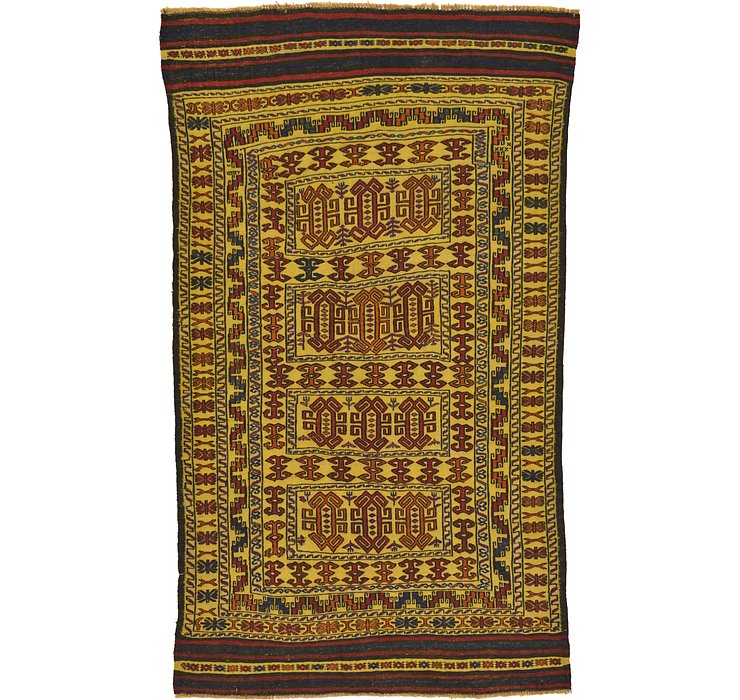 4' x 7' Kilim Afghan Rug