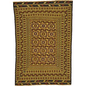 4' 3 x 6' 2 Kilim Afghan Rug