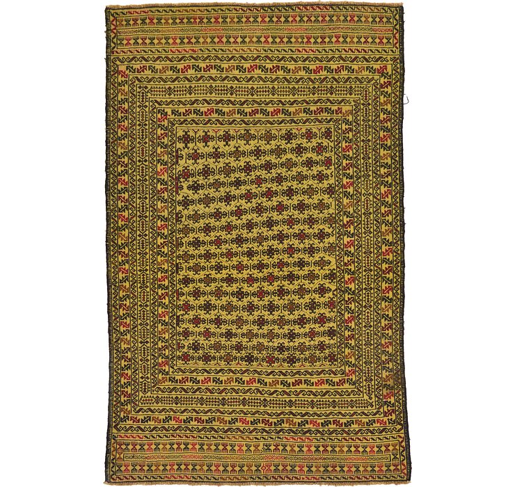 4' 2 x 6' 9 Kilim Afghan Rug