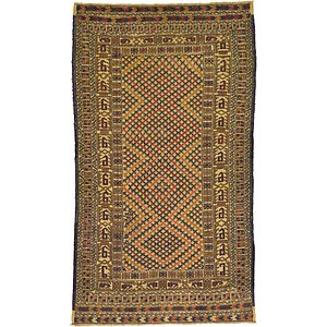 3' 10 x 6' 7 Kilim Afghan Rug