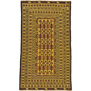 3' 6 x 6' 3 Kilim Afghan Rug