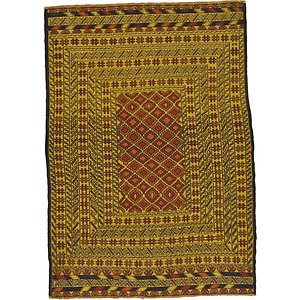 4' 3 x 6' Kilim Afghan Rug