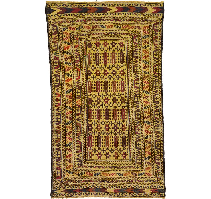 4' x 6' 9 Kilim Afghan Rug