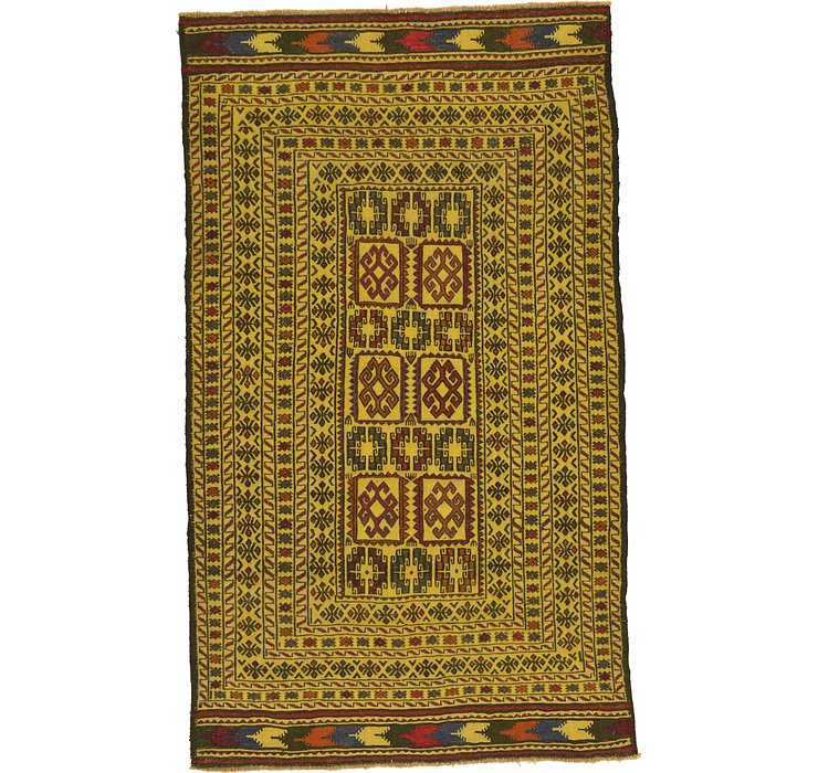 4' x 6' 10 Kilim Afghan Rug