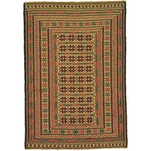 4' 5 x 6' 4 Kilim Afghan Rug