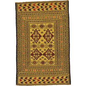 4' x 6' 3 Kilim Afghan Rug
