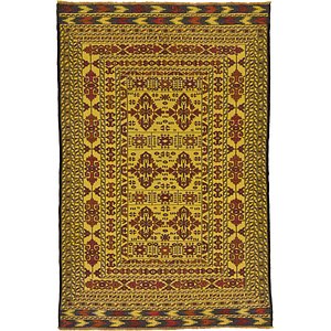 4' x 6' 3 Kilim Afghan Rug