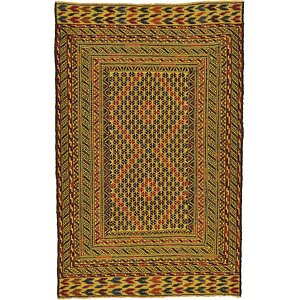 4' 4 x 6' 8 Kilim Afghan Rug