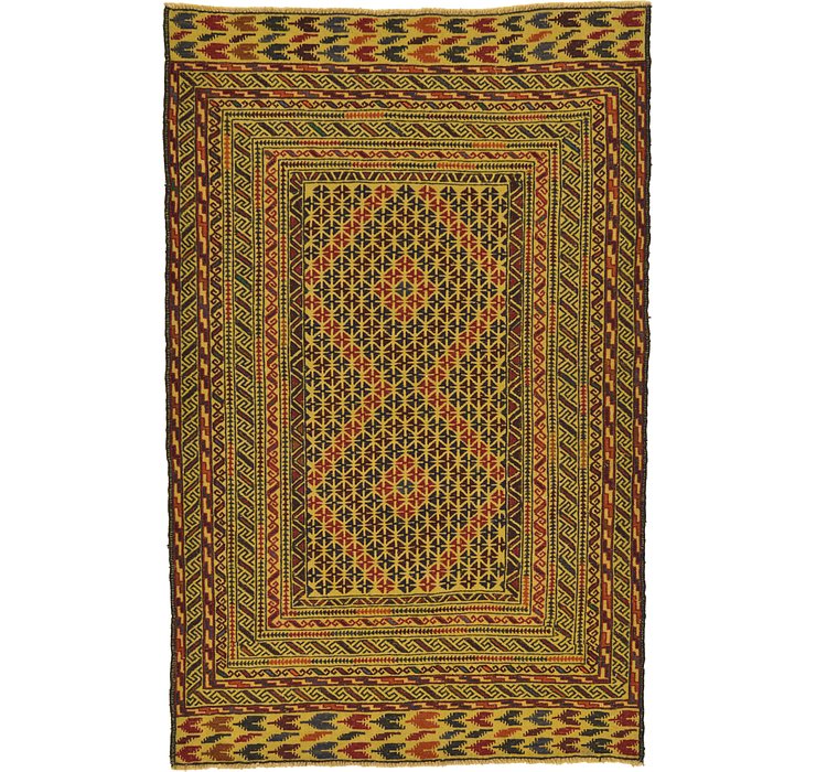 4' 4 x 6' 8 Kilim Afghan Rug