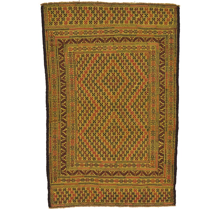 4' 5 x 6' 8 Kilim Afghan Rug