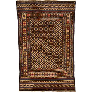 4' x 6' 5 Kilim Afghan Rug