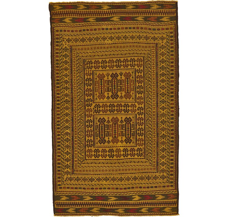 4' x 6' 5 Kilim Afghan Rug