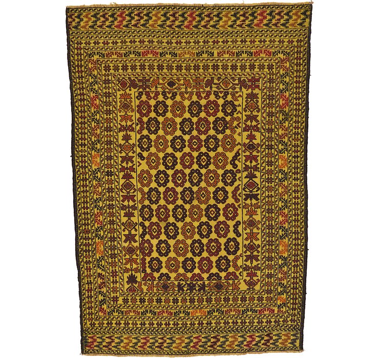 4' 4 x 6' 3 Kilim Afghan Rug
